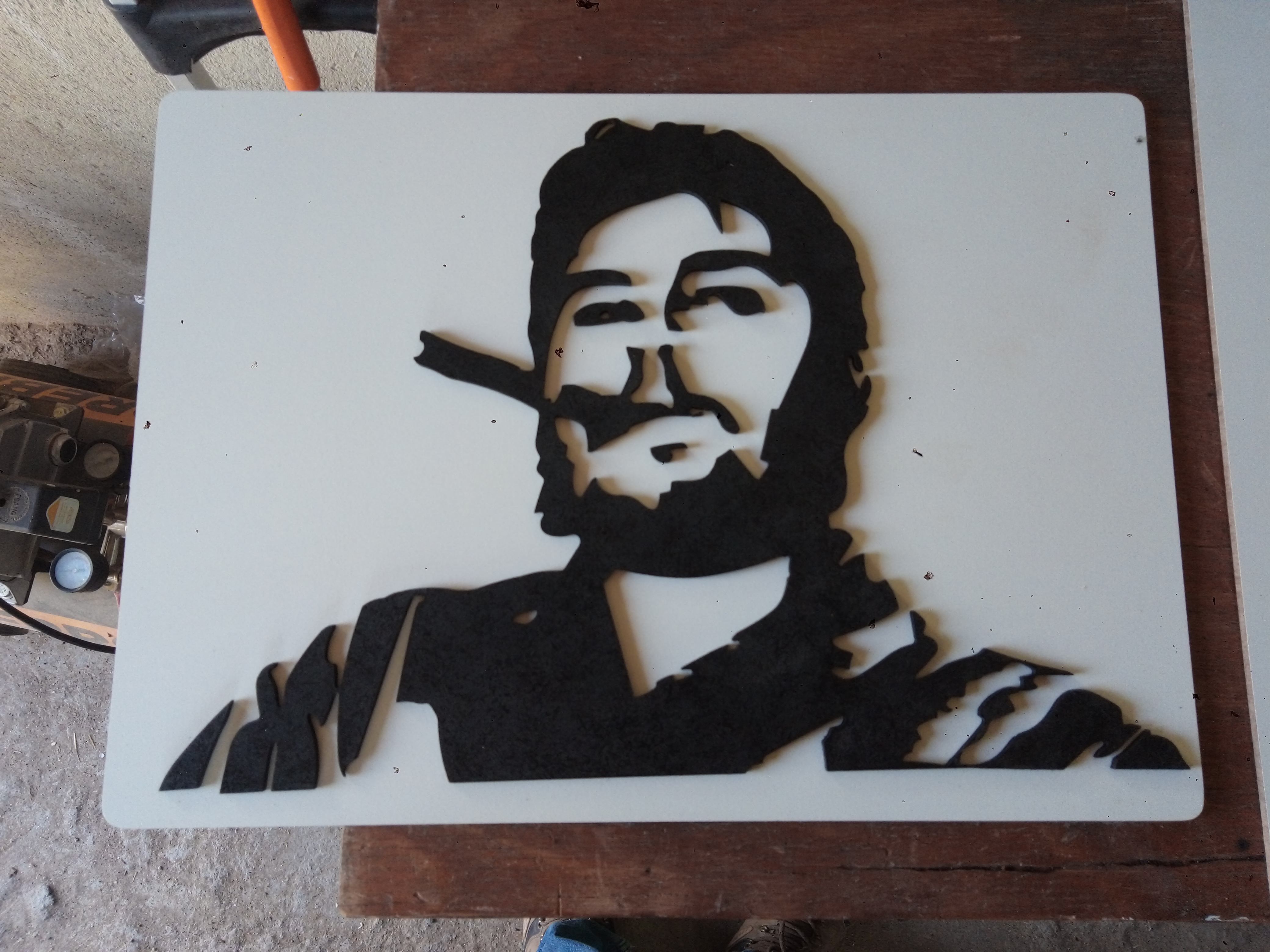 Cuadro Che Guevara en madera