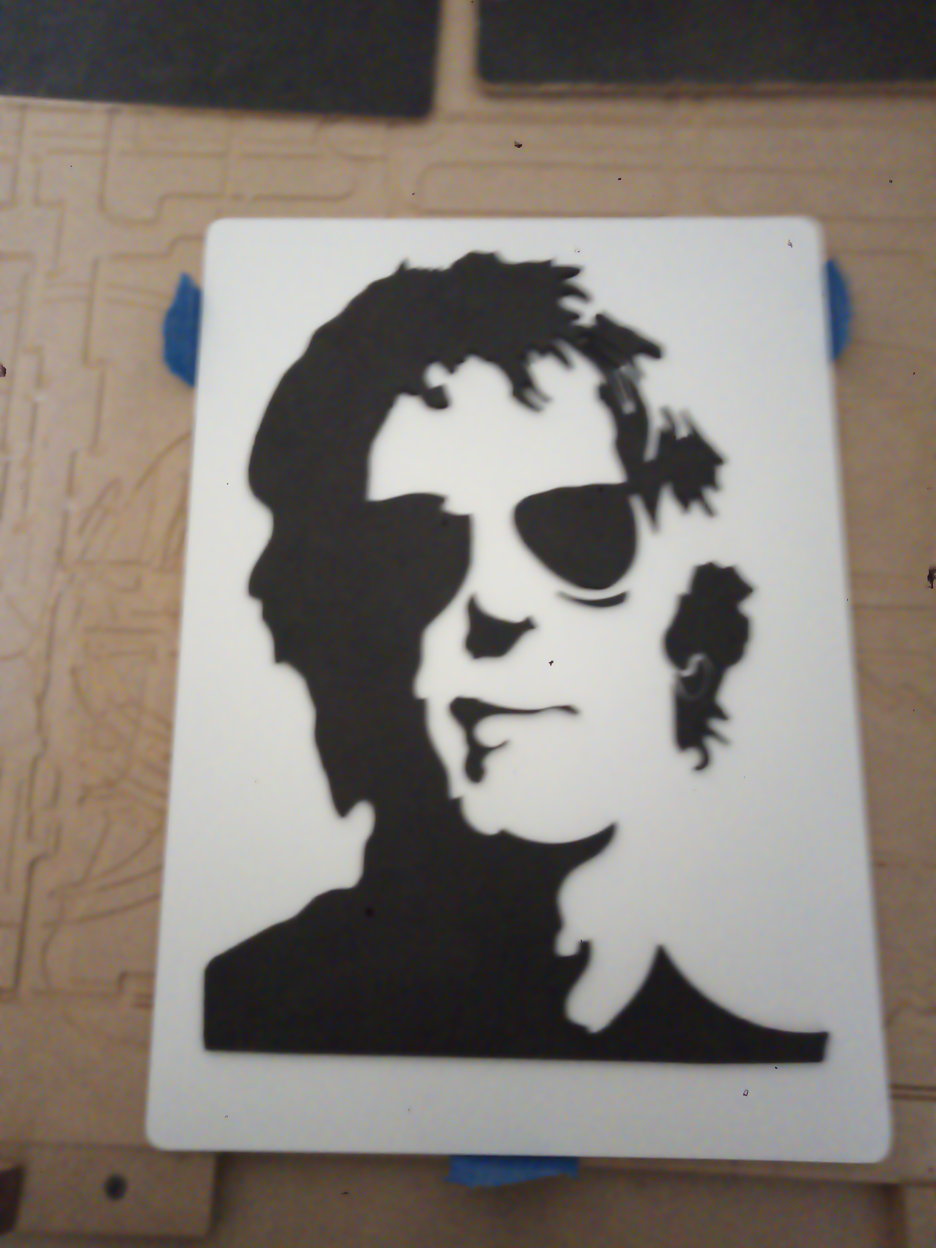 Cuadro Luis Alberto Spinetta en madera